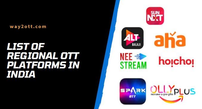 List of Regional OTT platforms In India