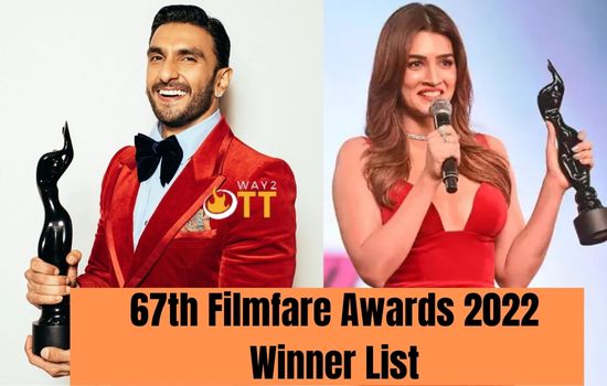 List of winners of the 67th edition of the 2022 Filmfare Awards